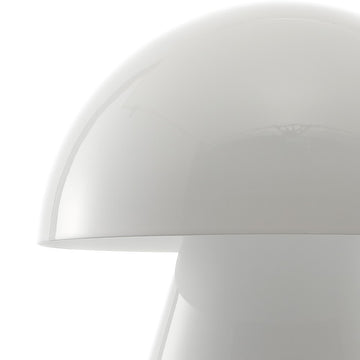 Porcini 7" Contemporary Bohemian Rechargeable/Cordless Iron Integrated LED Mushroom Table Lamp - JONATHAN Y